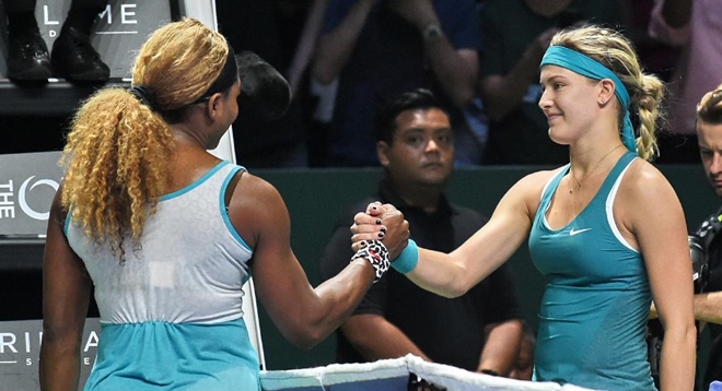 Serena Williams và Eugenie Bouchard rút lui khỏi giải Dubai